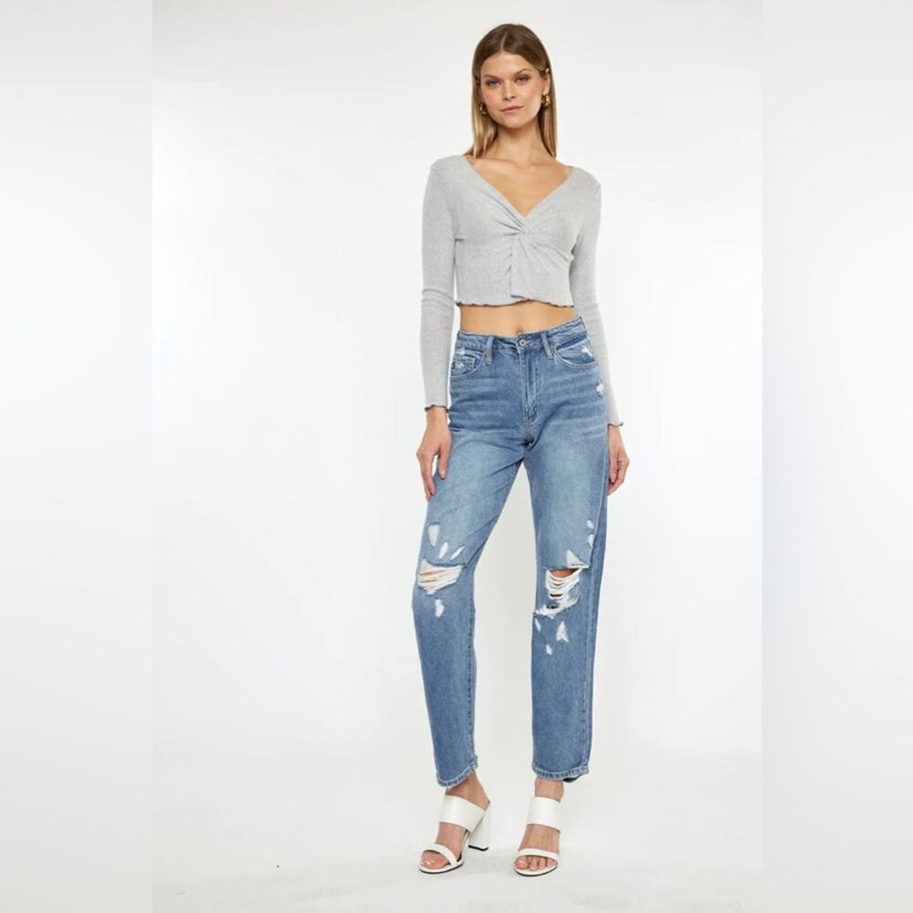Kancan women’s Jeans 90’s Boyfriend Ultra High Rise Wrene size 31 NWT